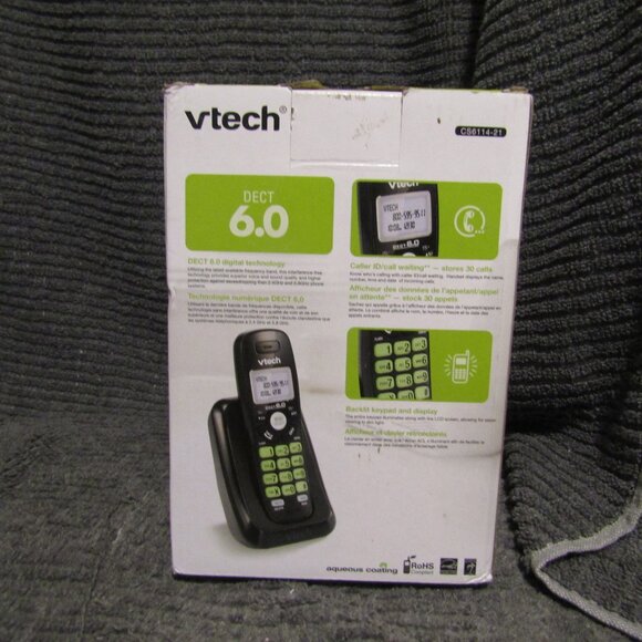 Vtech Cs6114-21 2-handset Cordless Phone System - Black - Picture 3 of 6